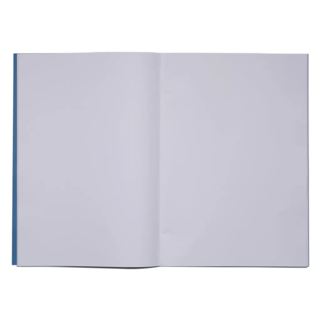 RHINO A4+ (13 x 9 inch) Oversized Exercise Book 80 Page Plain Light Blue (Pack 50) - VDU080-161-6