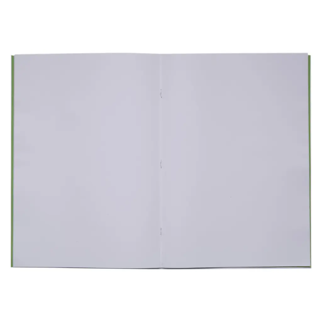 RHINO A4+ (13 x 9 inch) Oversized Exercise Book 80 Page Plain Light Green (Pack 50) - VDU080-138-4