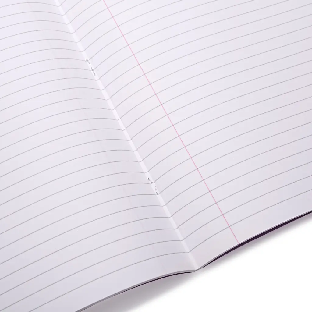 RHINO A4+ (13 x 9 inch) Oversized Exercise Book 48 Page 8mm Ruled Feint With Margin Light Green (Pack 50) - VDU048-238-4