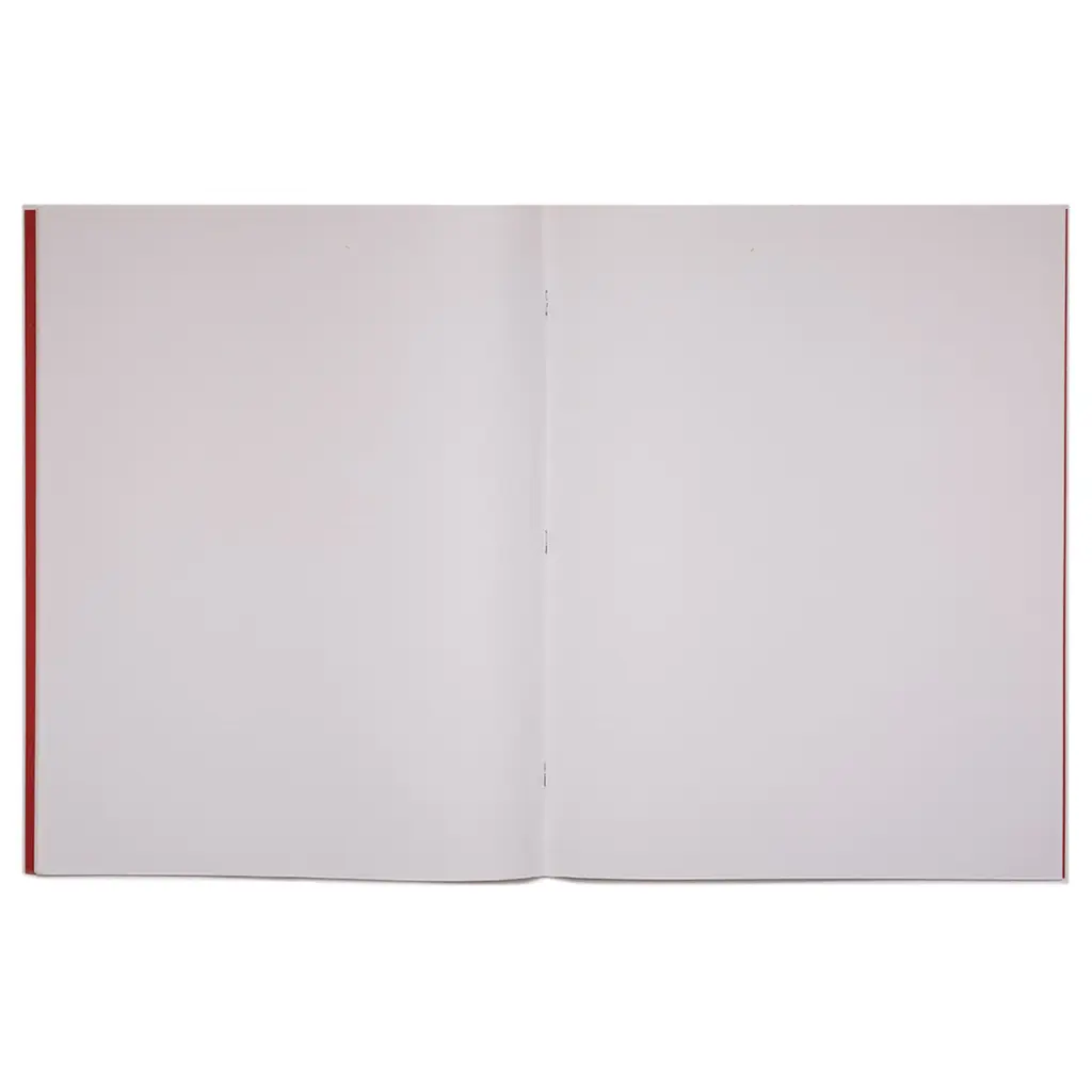 RHINO A3+ Exercise Book 40 Page Plain Red (Pack 30) - VDU040-030-8