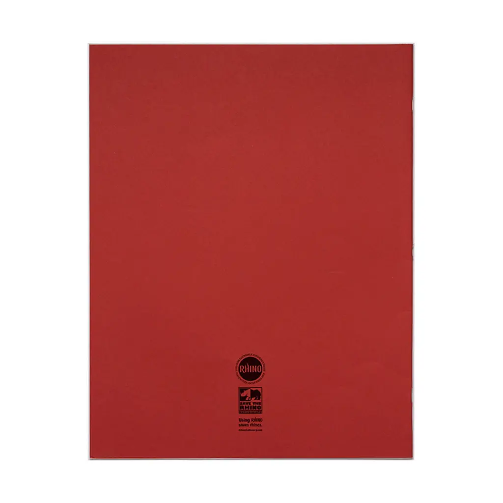 RHINO A3+ Exercise Book 40 Page Plain Red (Pack 30) - VDU040-030-8