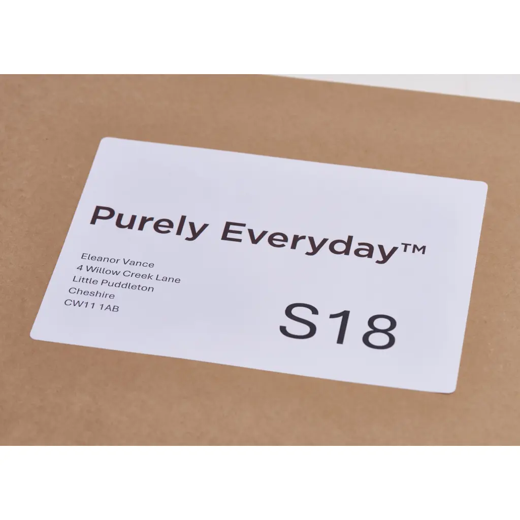 Purely Everyday A4 Single Integrated Label S18 One Integral Hotmelt Label 164 x 120mm White (Pack 1000)