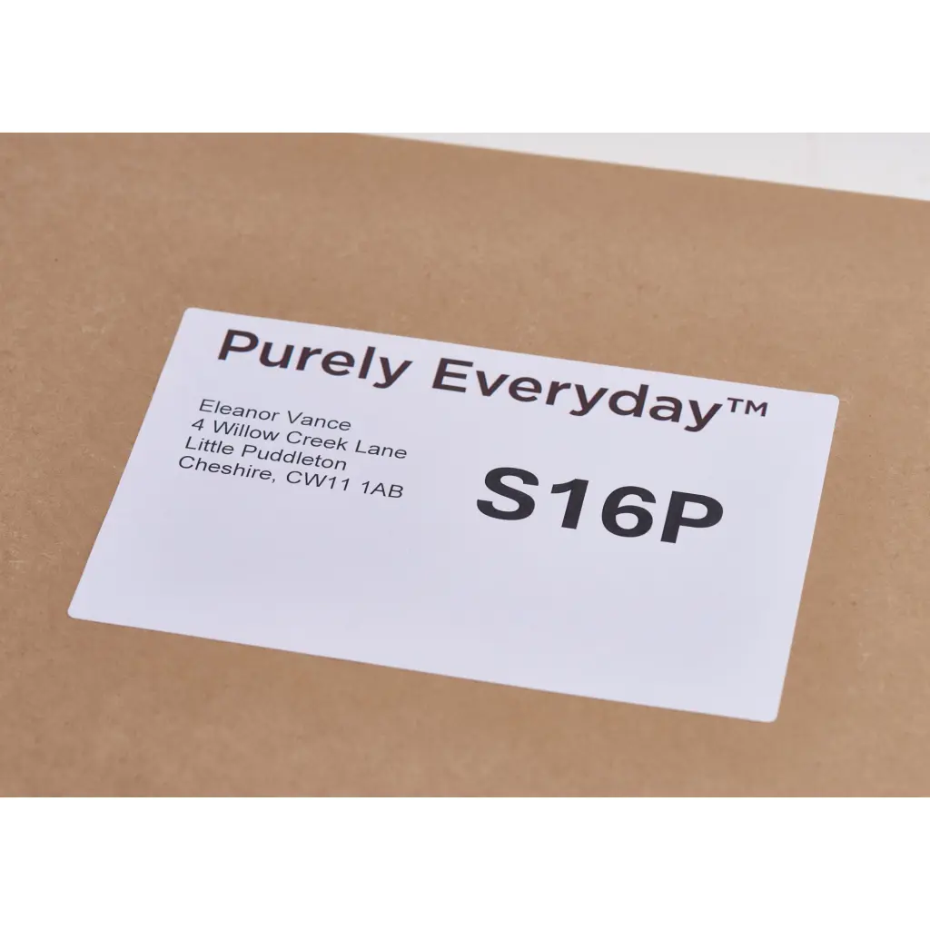 Purely Everyday A4 Single Integrated Label S16P One Integral Hotmelt Label Perforated 150 x 101mm White (Pack 1000)
