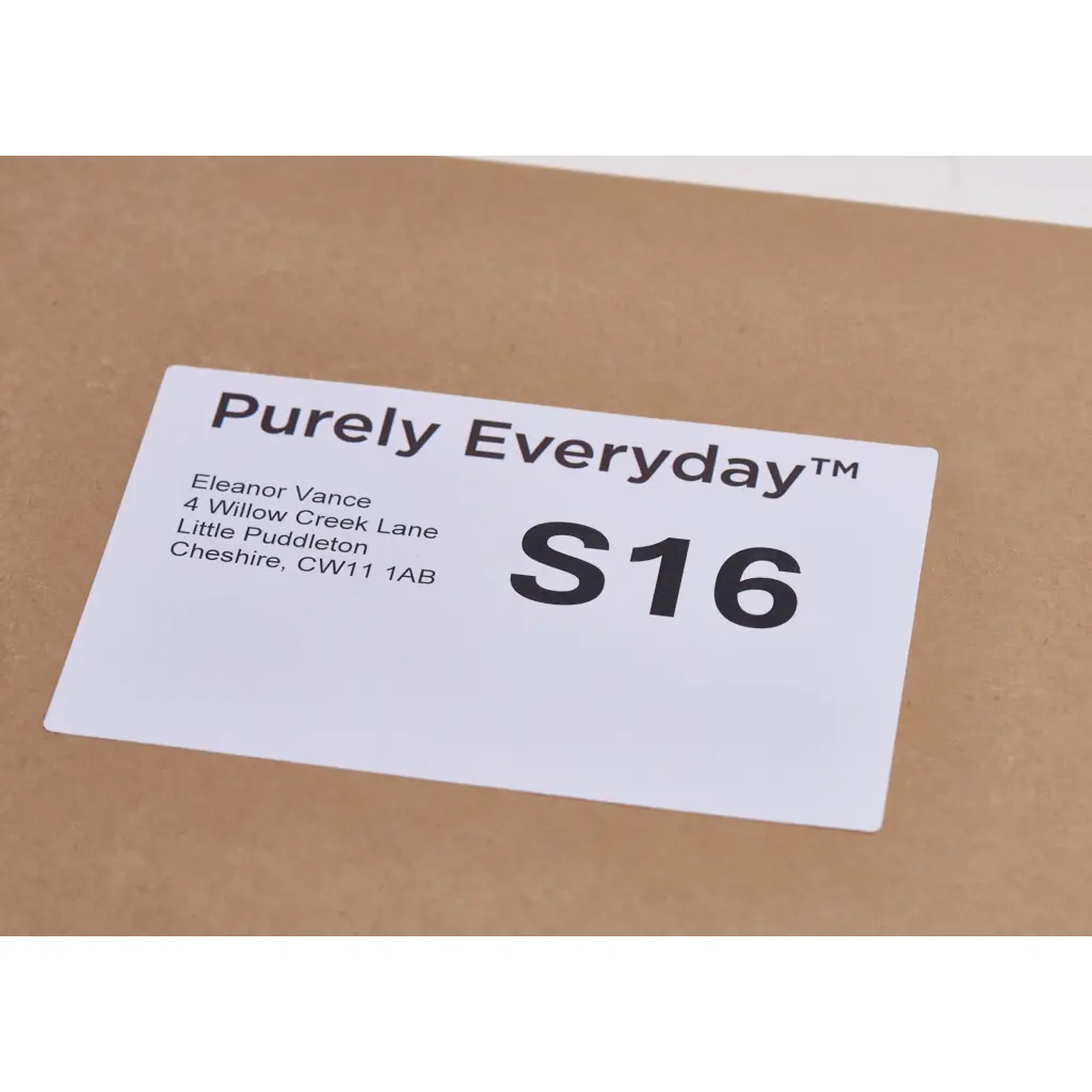 Purely Everyday A4 Single Integrated Label S16 One Integral Hotmelt Label 150 x 101mm White (Pack 1000)