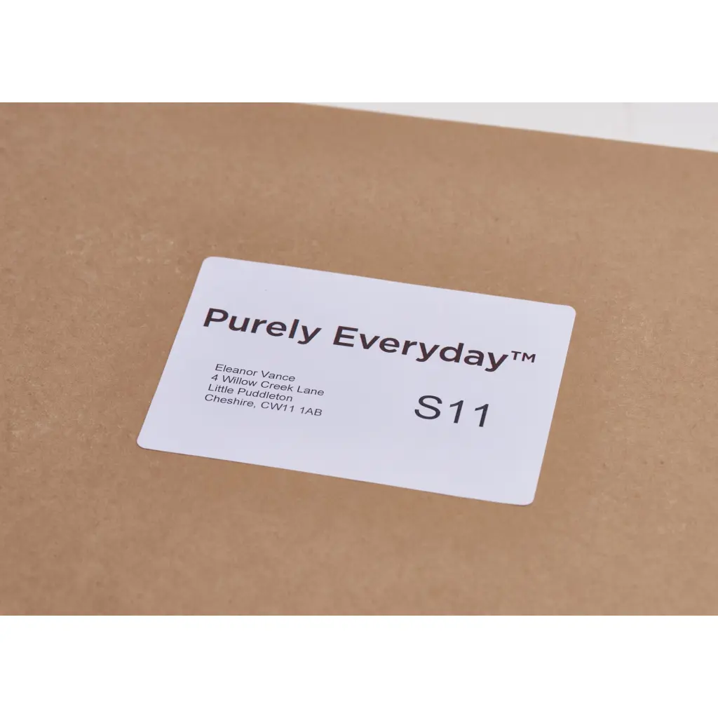 Purely Everyday A4 Single Integrated Label S11 One Integral Hotmelt Label 110 x 80mm White (Pack 1000)