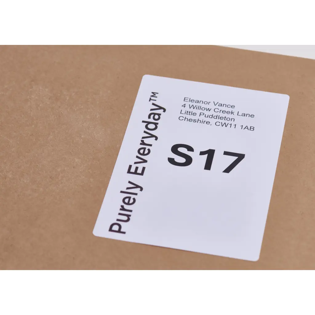 Purely Everyday A4 Single Integrated Label S17 One Integral Hotmelt Label 101 x 150mm White (Pack 1000)