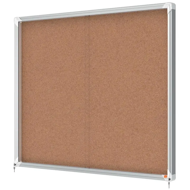 Nobo Premium Plus Cork Lockable Noticeboard Display Case 15 x A4 1140x970mm 1915332