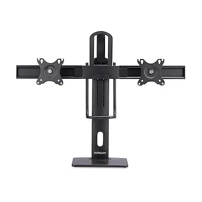 StarTech.com 27 Inch Crossbar Dual Monitor Desk Stand for Double 27 Inch Screens