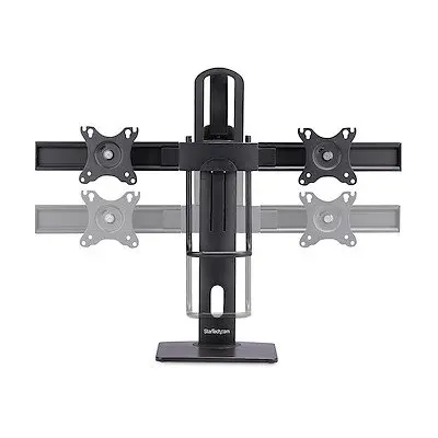 StarTech.com 27 Inch Crossbar Dual Monitor Desk Stand for Double 27 Inch Screens