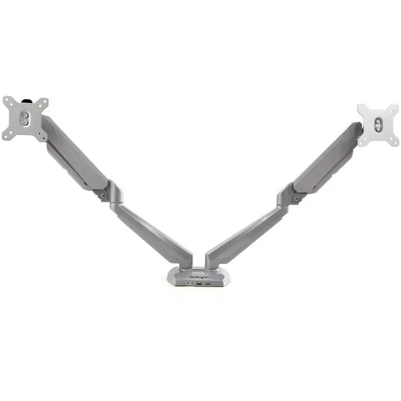StarTech.com 15 to 32 Inch Dual Monitor Arm Desk Mount with 2 USB Ports and 2 Audio Ports