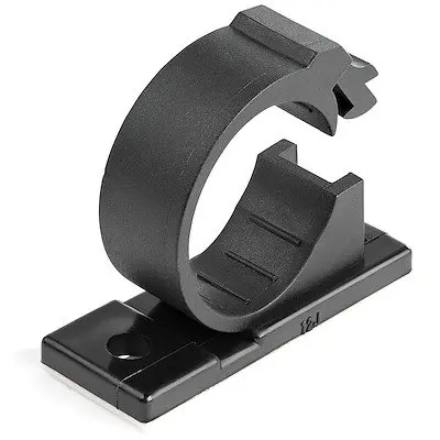 StarTech.com 100 Self Adhesive Cable Management Clips Black