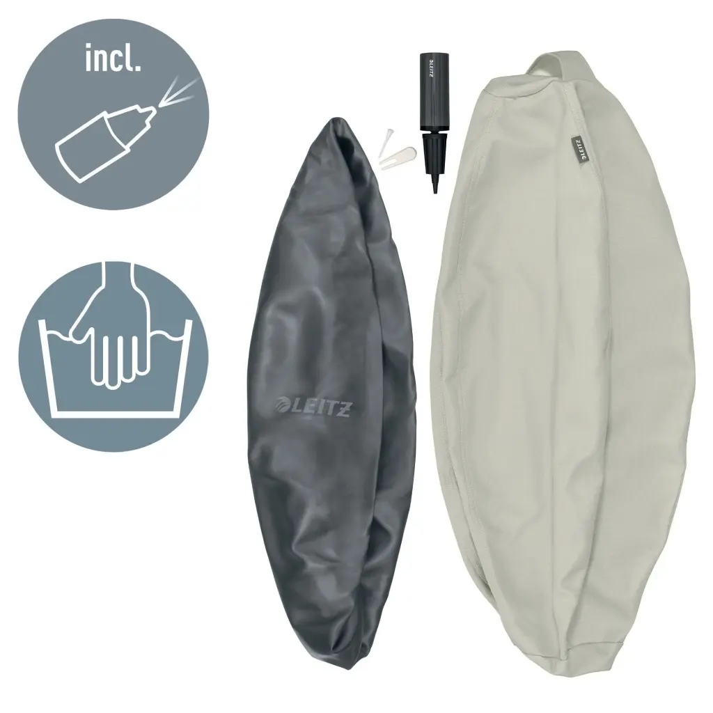 Leitz Ergo Active Sitting Ball 75cm Anti-Roll-Away Light Grey - 65430085