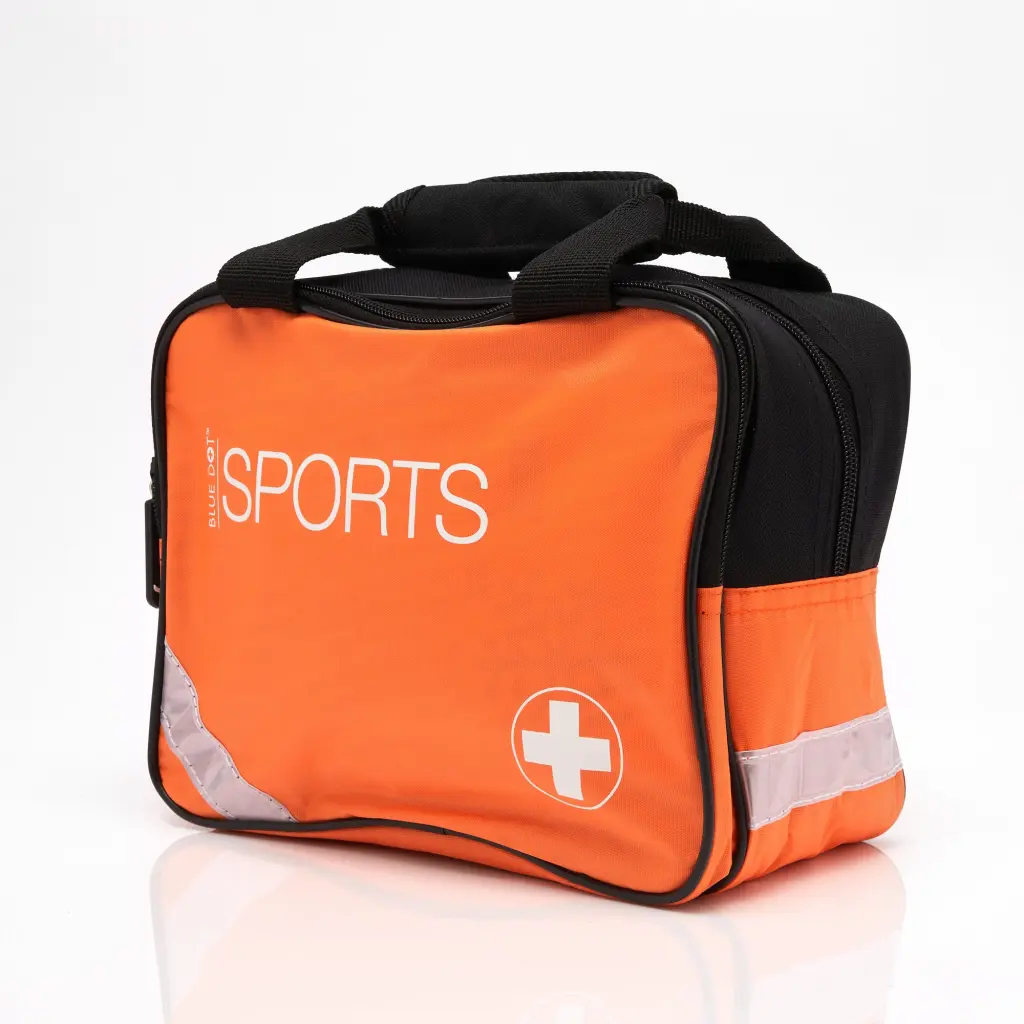 Blue Dot Medium Sports First Aid Kit in an Orange Bag - 300002PS