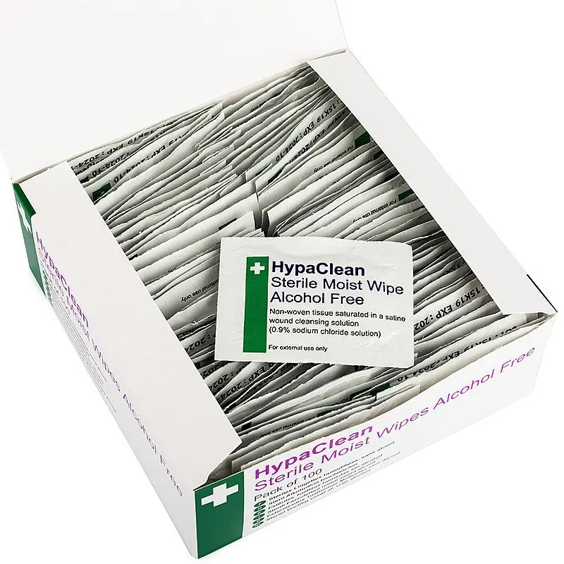 HypaClean Sterile Moist Wipes Alcohol-Free (Pack 100) - D5201
