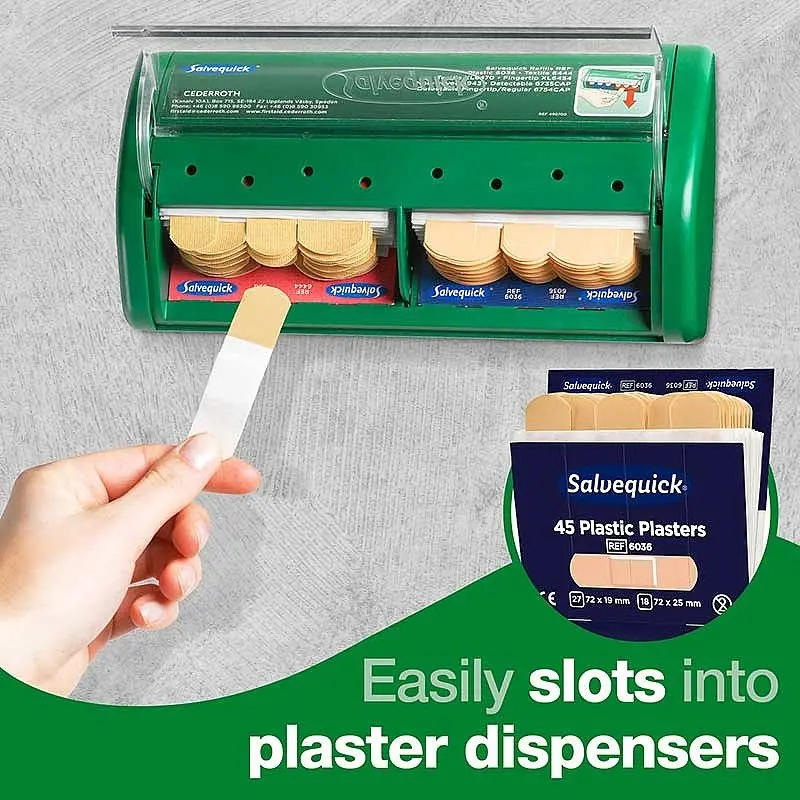 Cederroth Salvequick Plastic Plaster Refill (Pack 270) - CD5