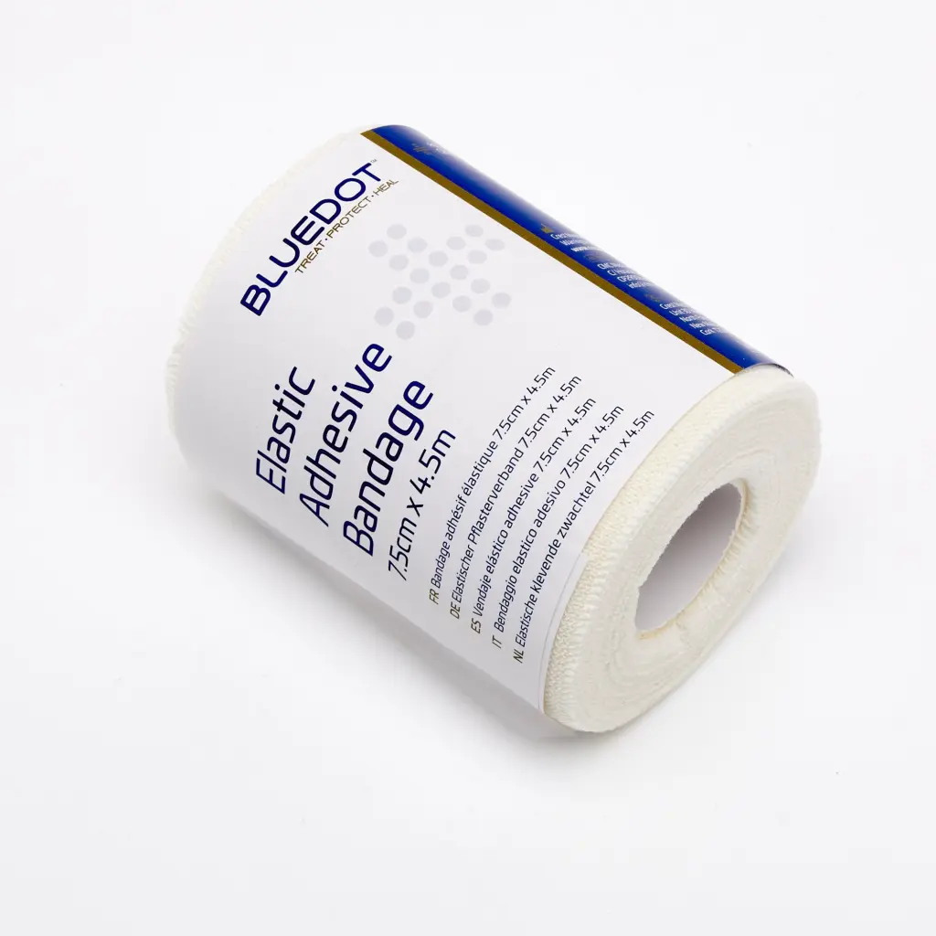 Blue Dot Wrapped White EAB 7.5cm x 4.5m (Pack  12) - 1147