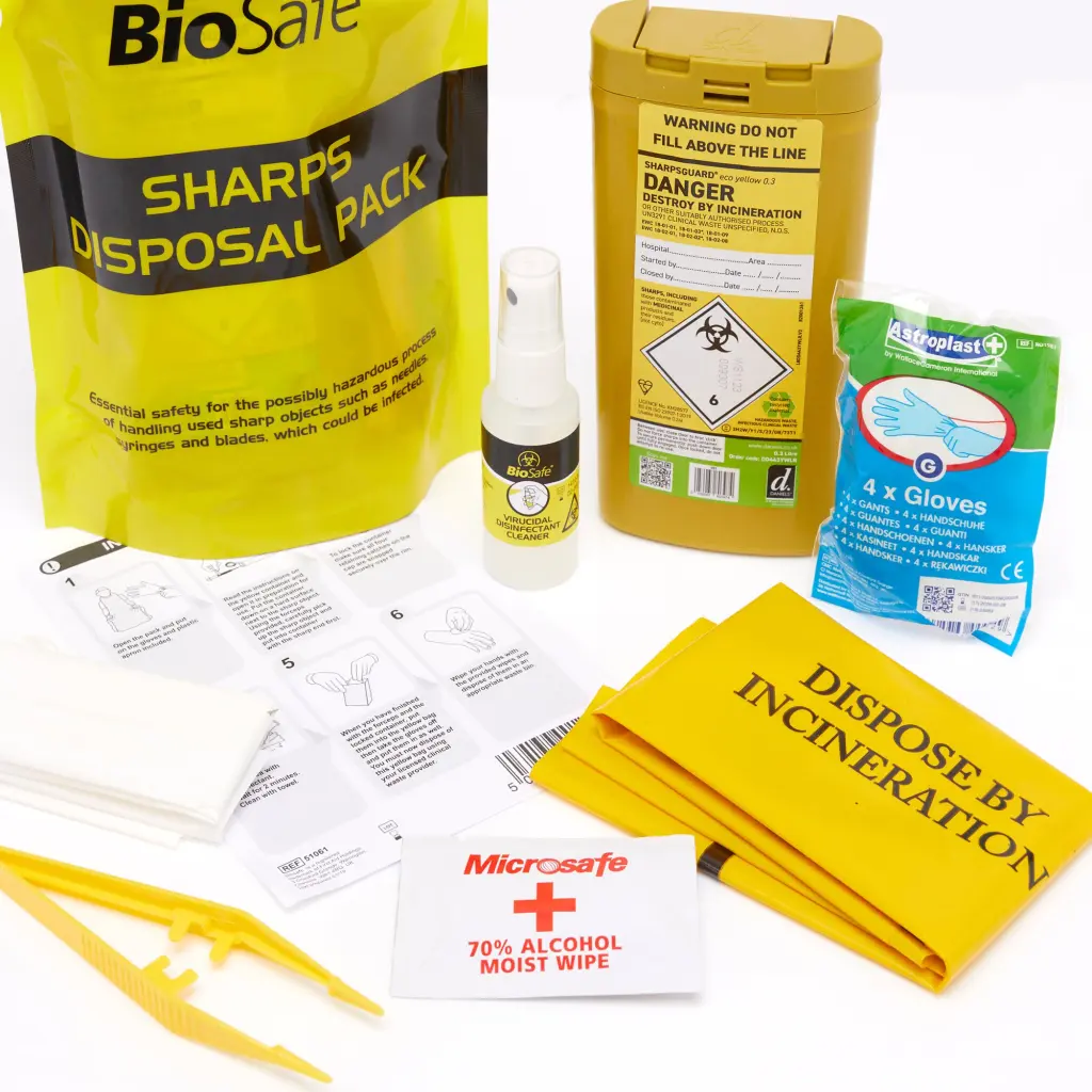 BioSafe 3 Application Body Fluid & Sharps Kit - 51078