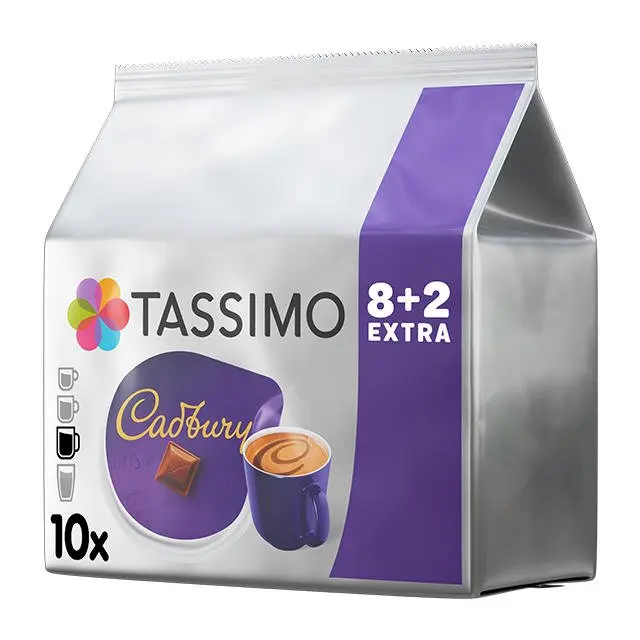 Tassimo Cadburys Hot Chocolate Pods (Pack 8 + 2 Free) - 4058265