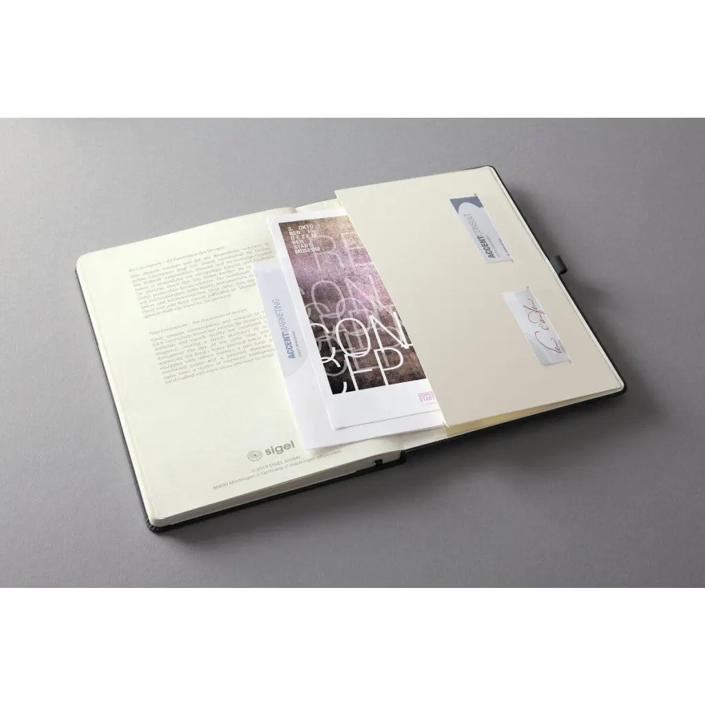 Sigel Conceptum Appointment Diary 2026 A4+ Day Per Page Vertical Black - C2604