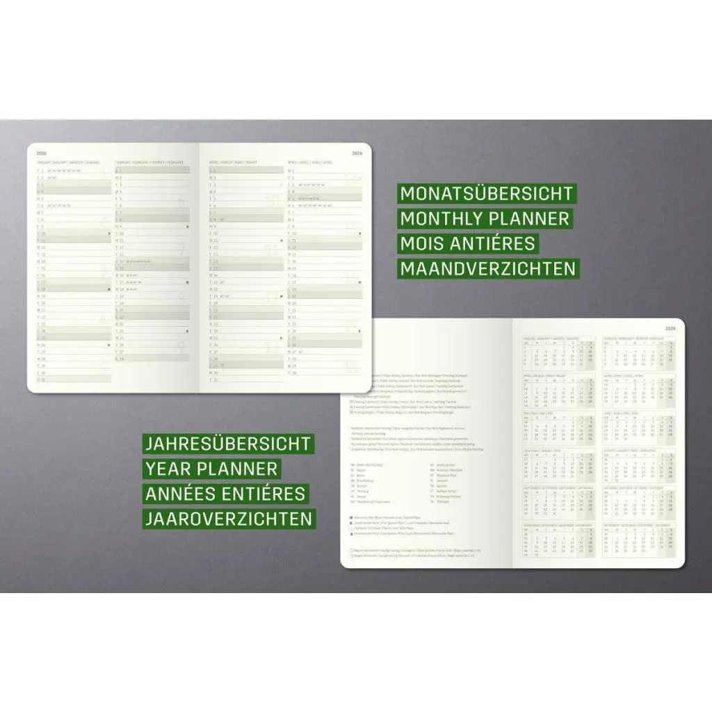 Sigel Conceptum Appointment Diary 2026 A4+ Day Per Page Vertical Black - C2604