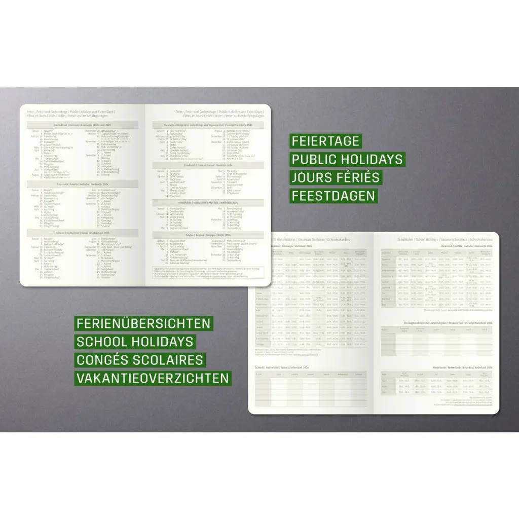 Sigel Conceptum Appointment Diary 2026 A4+ Day Per Page Vertical Black - C2604