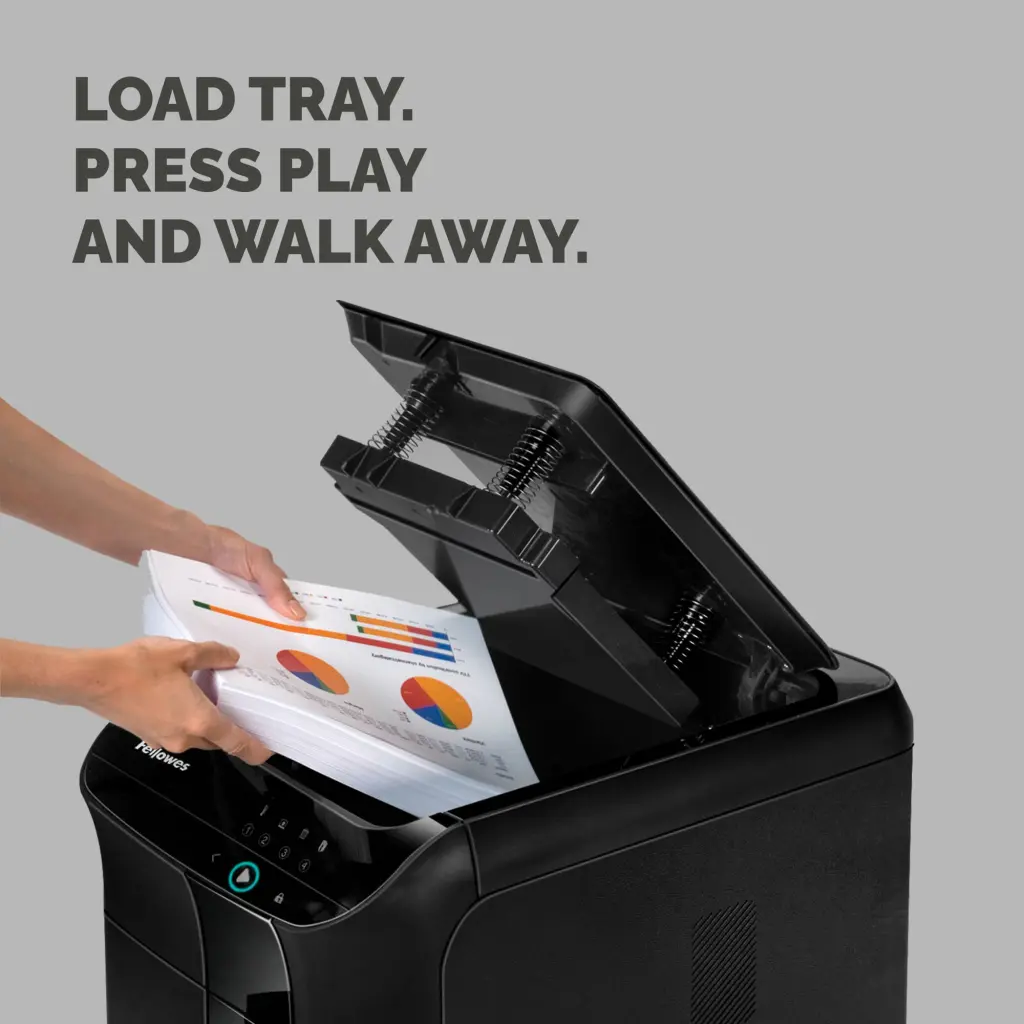 Fellowes AutoMax 450C Cross Cut P-4 Shredder 68 Litre - 100135793