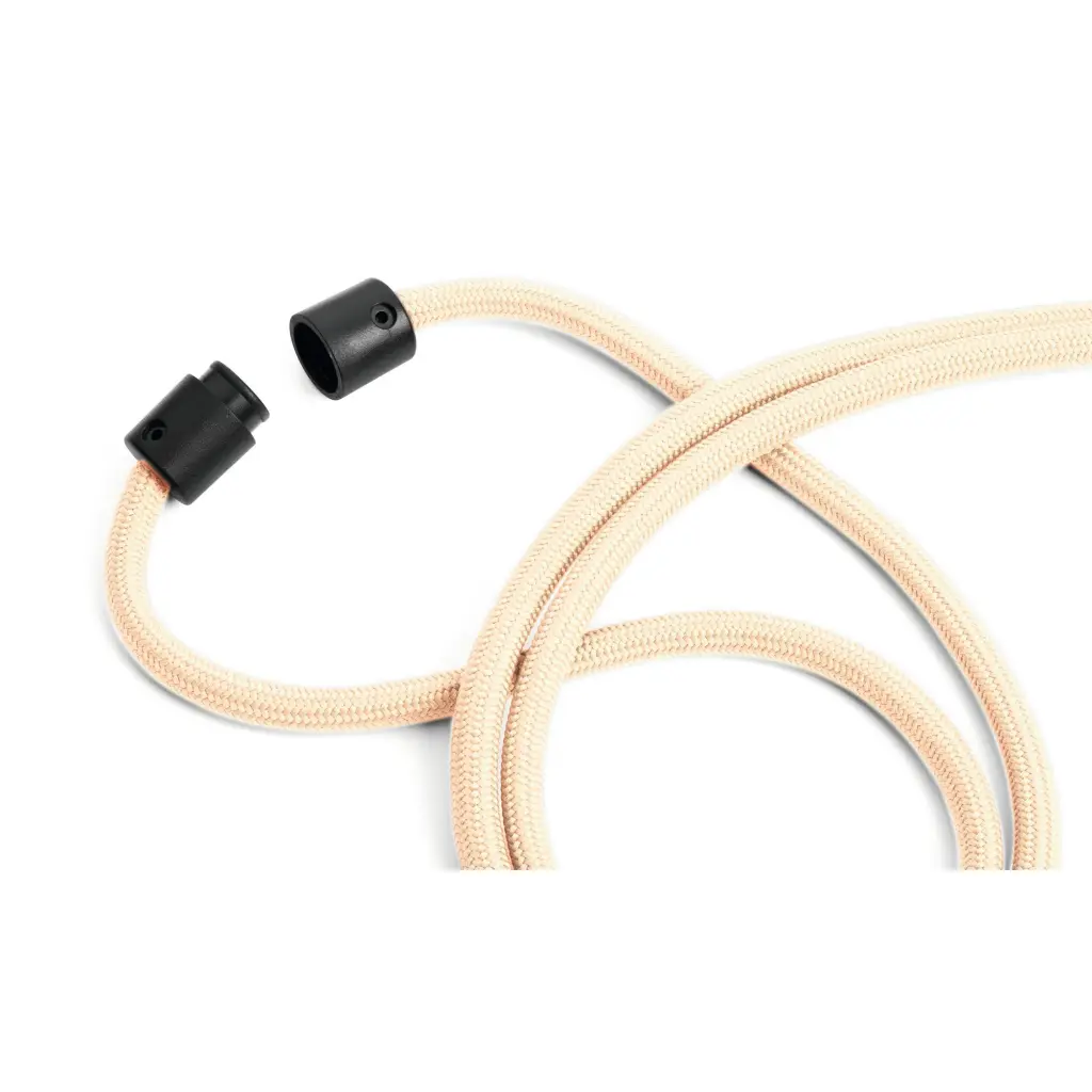 Durable Soft Recycled PET Plastic Fabric Lanyards with Safety Release Beige (Pack 10) - 824116