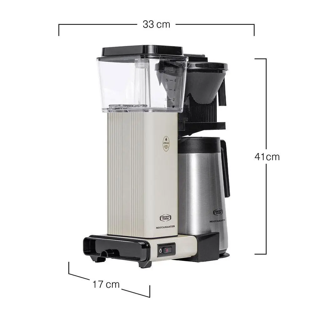 Moccamaster KGBT Off White Coffee Maker UK Plug