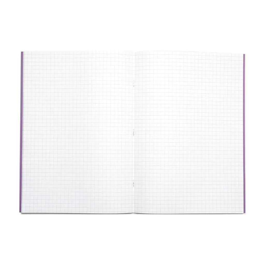 Rhino A4 Exercise Book 80 Page Squared S7 Purple (Pack 50) - VEX668-335-4