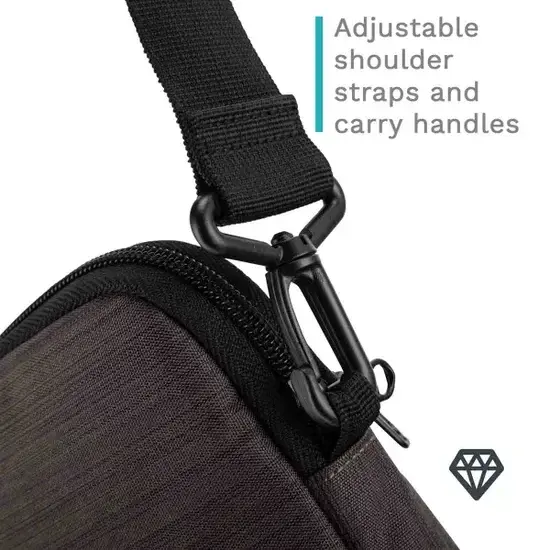 Entity Prizm 14 Inch Black Laptop Shoulder Bag