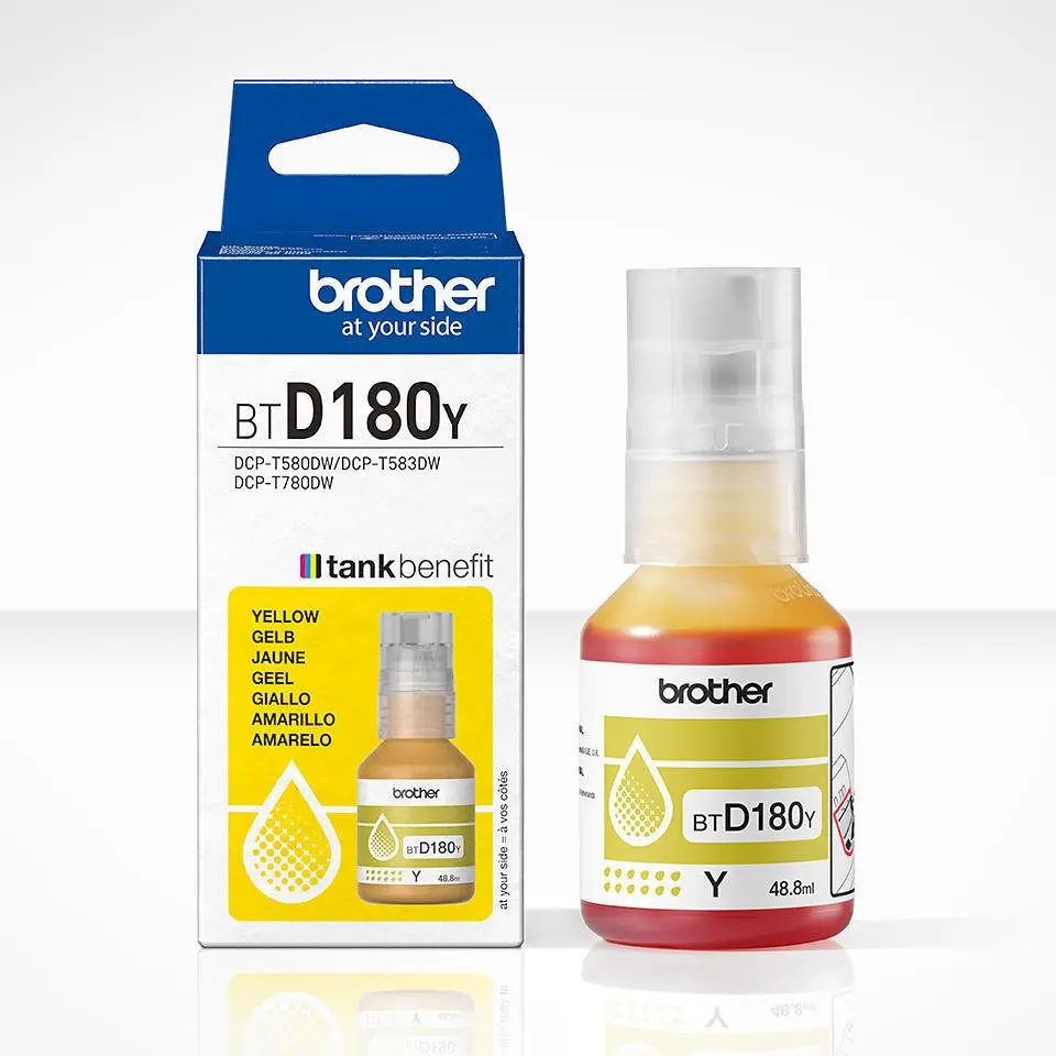 Brother Yellow Ink Cartridge 5K Pages - BTD180Y