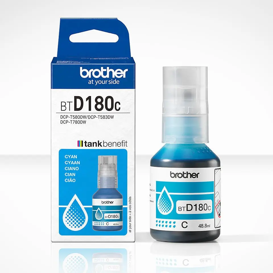 Brother Cyan Ink Cartridge 5K pages - BTD180C
