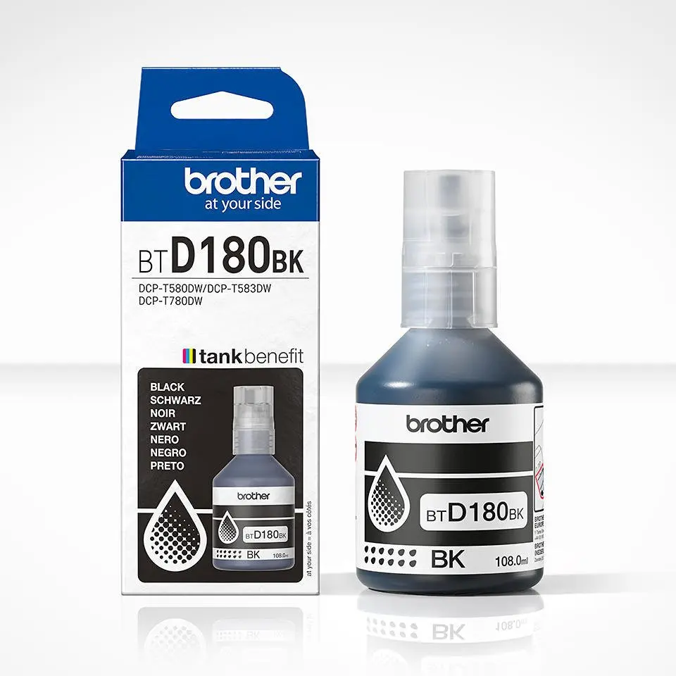 Brother Black Ink Cartridge 7.5K pages - BTD180BK