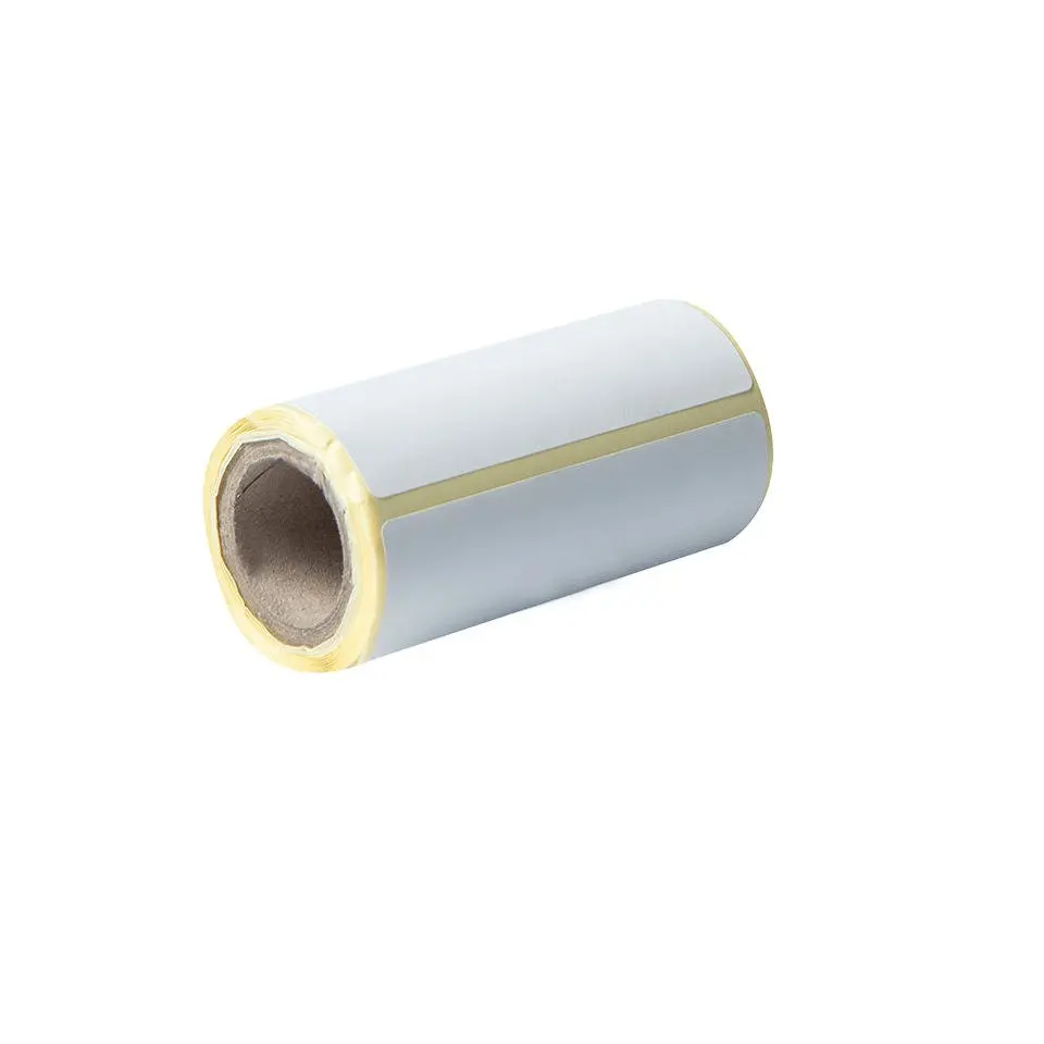 Brother BDE1J044076040 Die-Cut White Label Roll Pack of 24