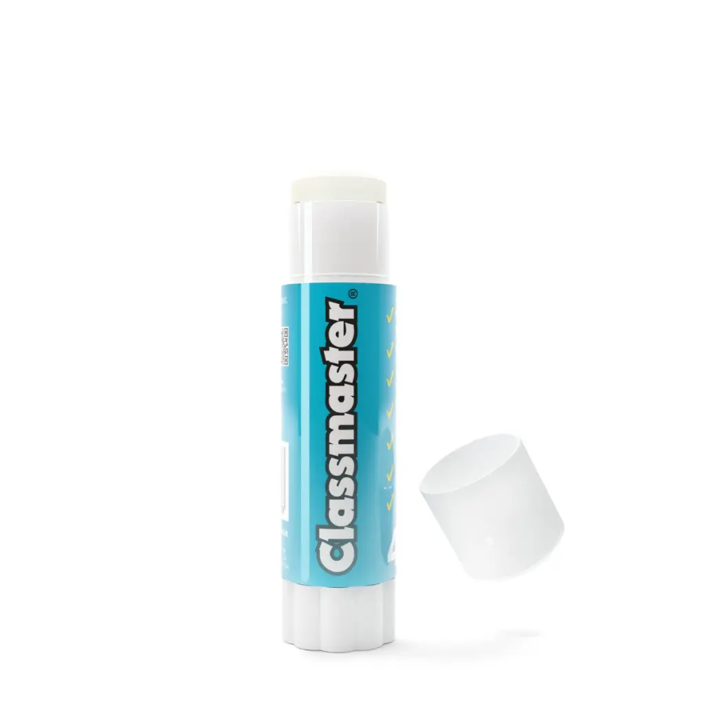 Classmaster Premium PVP Glue Stick 40g Acid Free Education Formula (Pack 100) PLUS 4 FREE 115g Jumbo Glue Sticks - G40100J4