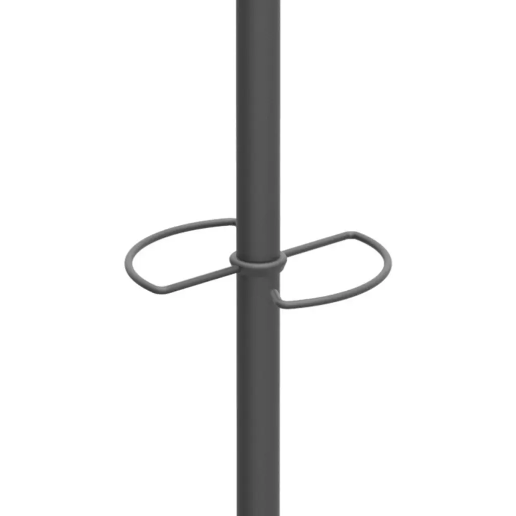Alba Coat Stand 6 Pegs Plus 3 Mini Pegs Wood And Steel H175cm Black - PMMUSIC N