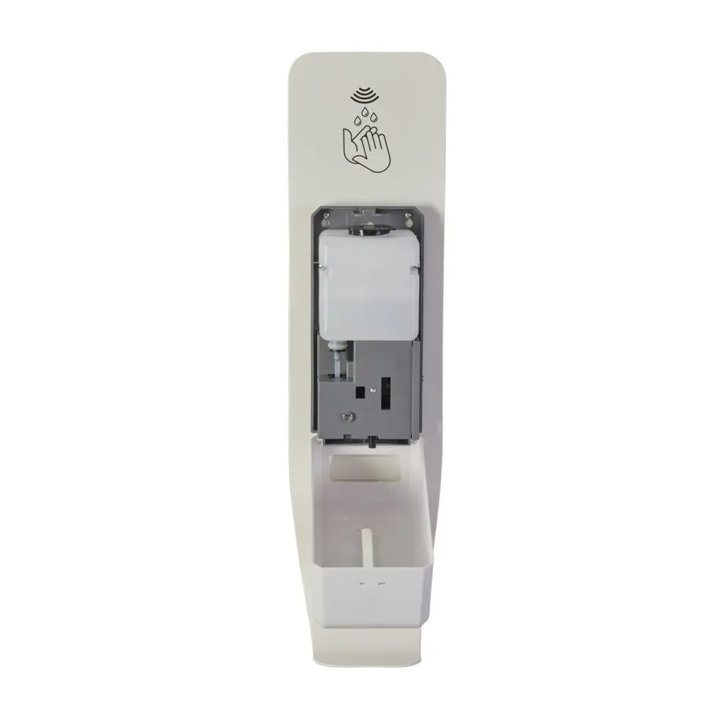 Alba Wall Automatic Hand Sanitiser Dispenser 1 Litre Steel White - MHGELWALL