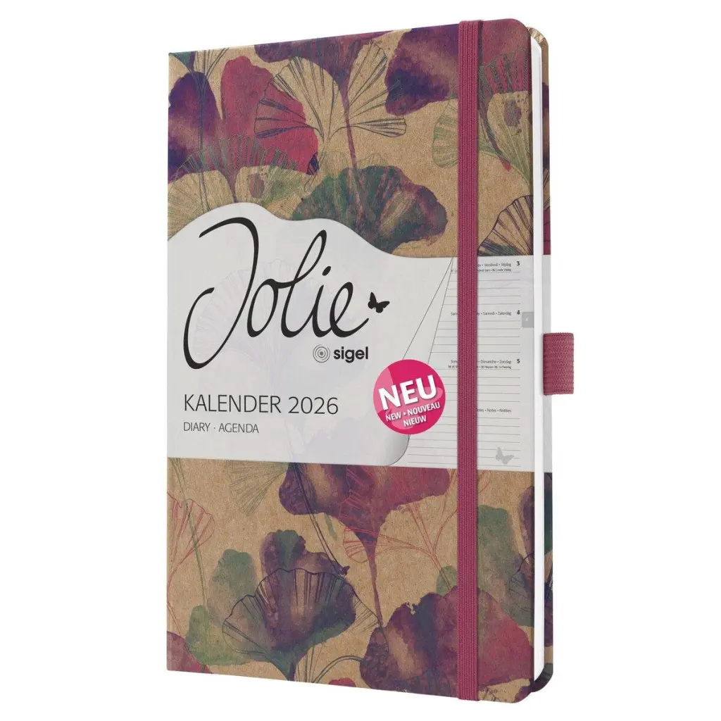 Jolie Diary 2026 A5 Week To View Hardcover Sunlight Ginkgo - J6809