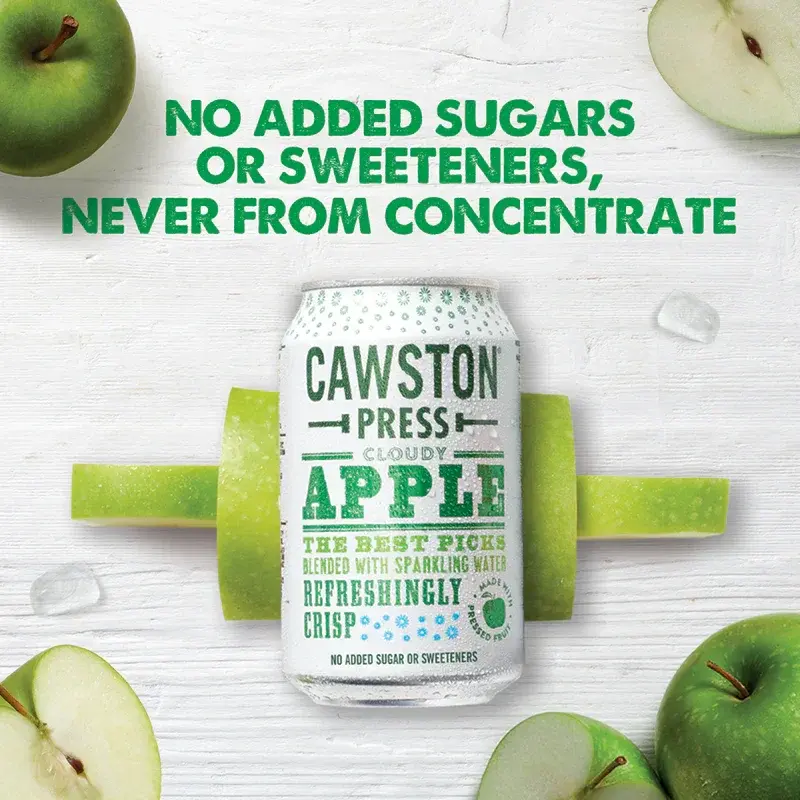 Cawston Press Sparkling Cloudy Apple Can 24 x 330ml - CANS101