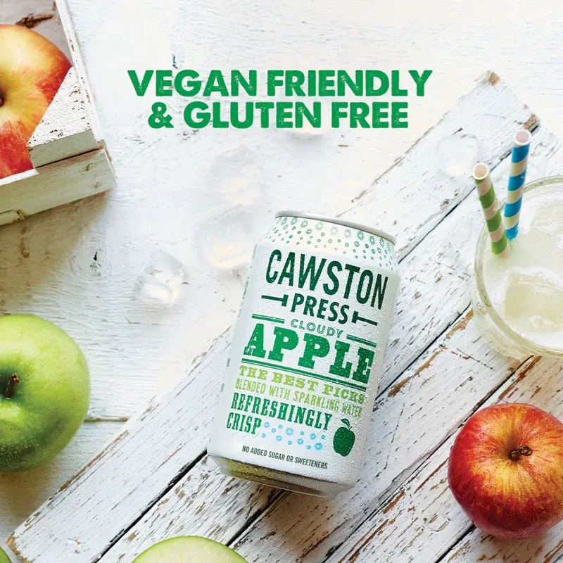 Cawston Press Sparkling Cloudy Apple Can 24 x 330ml - CANS101