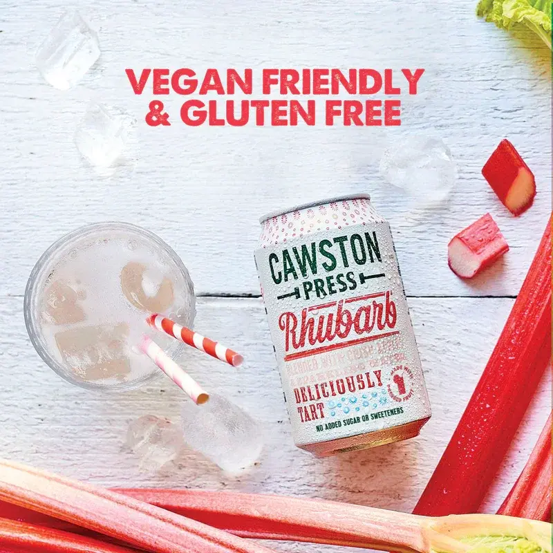 Cawston Press Sparkling Rhubarb Can 24 x 330ml  - CANS102