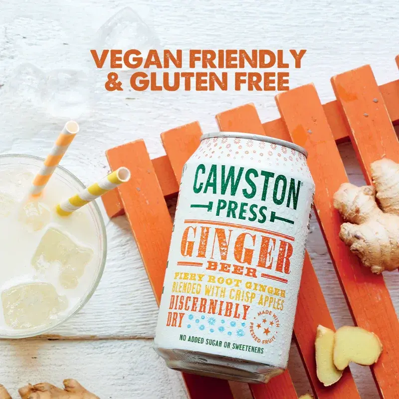 Cawston Press Sparkling Ginger Beer Can 24 x 330ml - CANS104