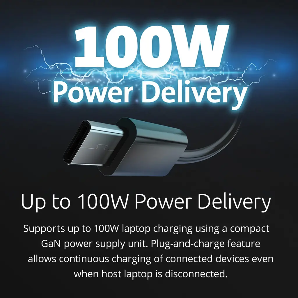 Kensington SD4842P EQ USB-C 10Gbps Triple Video Driverless Docking Station 100W  - K32810EU