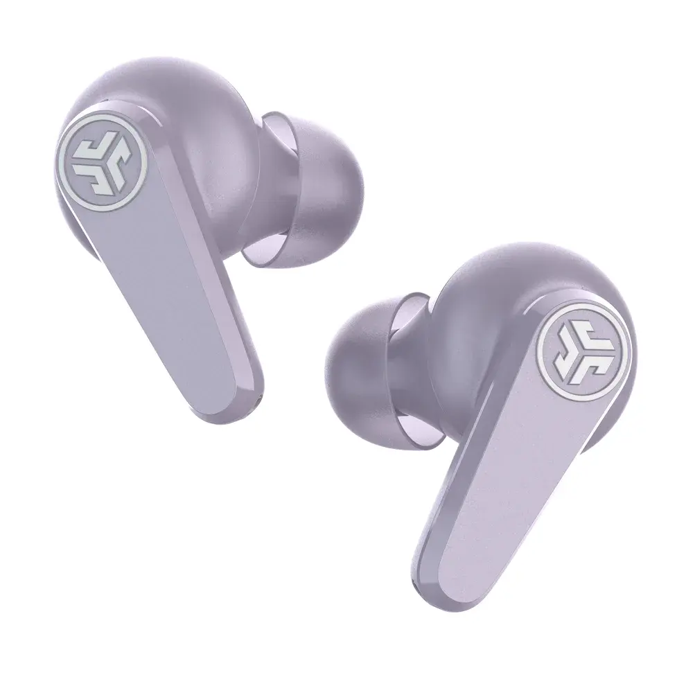 JLab Audio Go Pods ANC True Wireless Stereo Lilac Earbuds with Charging Case