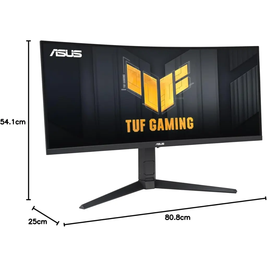 ASUS TUF Gaming VG34VQL3A 34 Inch 3440 x 1440 Pixels Wide Quad HD VA Panel HDMI DisplayPort USB Hub Curved Gaming Monitor