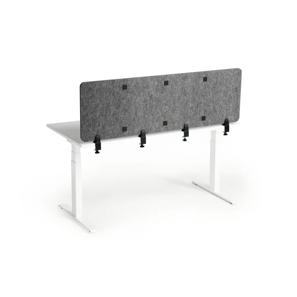 Durable EFFECT Foldable Felt Desk Divider 60% Recycled W1600 x H500mm Charcoal Grey - 313558