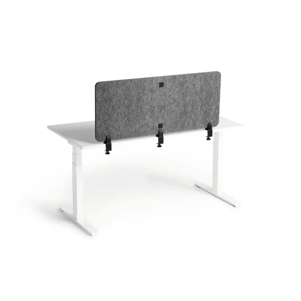 Durable EFFECT Foldable Felt Desk Divider 60% Recycled W1200 x H500mm Charcoal Grey - 313458