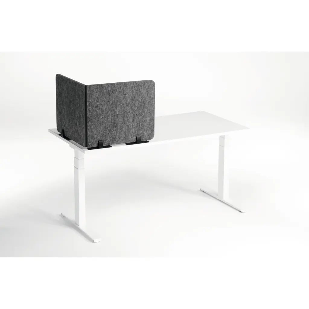 Durable EFFECT Foldable Felt Desk Divider 60% Recycled W1200 x H500mm Charcoal Grey - 313458