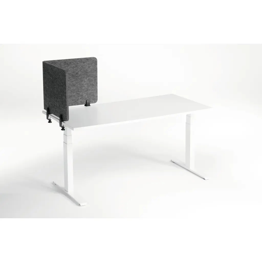 Durable EFFECT Foldable Felt Desk Divider 60% Recycled W1200 x H500mm Charcoal Grey - 313458