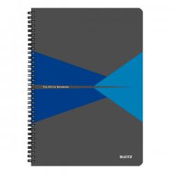 Leitz Office Notebook A4 squared wirebound Blue